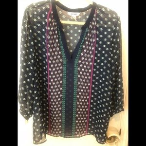 Old Navy Sheer Silky Boho Blouse